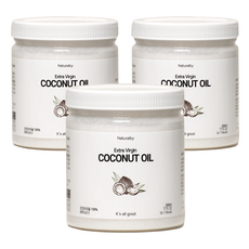내츄럴바이 코코넛오일 엑스트라버진, 500ml, 3개