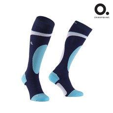 ZEROPOINT 제로포인트 Alpine Sock 알파인 삭 Navy Blue 네이비 블루 압박양말 기능성 컴프레션 스포츠 부종 통증 완화 니삭스 장목, W1