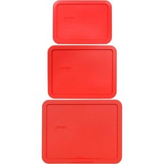 용기뚜껑 보관용기 수납 야채 파이렉스 7212-PC 11컵 7211-PC 6컵 및 7210-PC 3컵 빨간색 식품 저장 교체 뚜껑 -, 용기뚜껑 보관용기 수납 야채 파이렉스 7212-PC 1