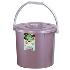 魔法廚餘回收桶，密封防臭，提手設計，大容量廚房垃圾桶, 粉色, 1個