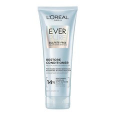 로레알 L'Oreal Paris Restore 황산염 프리 컨디셔너 항산화 물질 포함 경수 노출 및 스타일링 빌드업을 위한 모이스처라이징 EverPure 190ml(6.8, 1, 200ml