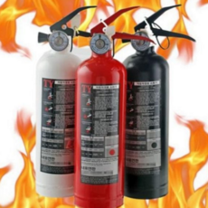 차량용 소화기 휴대용 자동차용 분말 자동차 소화기 소형 용품 안전 필수품, 레드