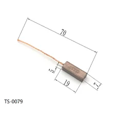 호환 4개의 Ts-0074-Ts-0085는 발레오 보쉬 덴소 폭스바겐 토요타 차량 발전기 카본 브러쉬 혼다 차량 발전, 04 5X7X19 Ts-0079