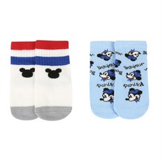 [아가방] 강남점* 디즈니베이비 귀여운 미키패턴 양말 2세트