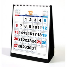 2026 탁상용 큰숫자 대형캘린더 소량 상호인쇄 데스크 캘린더, 1개