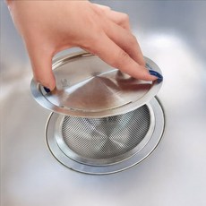헬로제인 304 올스텐 싱크대 배수구 거름망+커버세트, 배수구거름망, 1세트, 1개입