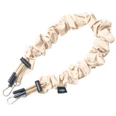 ekax 彈力圈圈手腕繩, 手機掛繩, 金屬掛鉤, 30±5公分, 奶茶杏, 1個