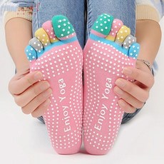 S F Z 專業健身空中瑜伽襪子 蹦床硅膠防滑五指襪 運動吸汗女士四季初學者