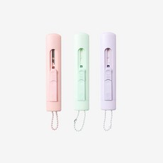 파스텔 세라믹 커팅칼 3P 세트 종이칼 휴대용 택배 안전 컷팅 언박싱, 1개, 핑크+민트+퍼플