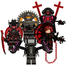 로앤제이 스키비디 토일렛 미니블록 아스트로vs스피커 함대 5종세트, 1개 세트(5pcs), 1개