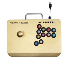 VARMILO KASSAI PS5街機搖桿 格鬥遊戲控制器 高質感金屬外殼 多平台相容, 流光金PC, 1個
