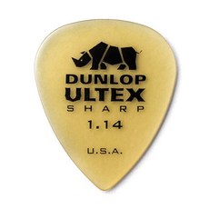 Dunlop 433P114 1.14mm Ultex® 샤프 기타 피크 6팩, 6