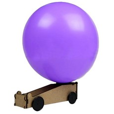 과학 작용반작용 풍선자동차 로켓원리 제트카 만들기 만들기수업 실험놀이 기구실험, 4개