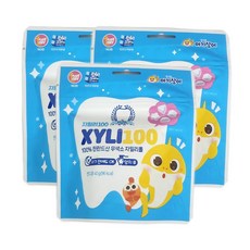 핑크퐁 아기상어 자일리100 핀란드100% 자일리톨 캔디, 3개, 40g