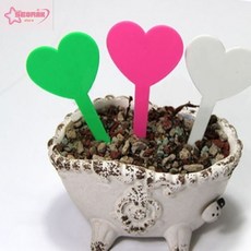 RNA 미니 하트 화분 이름표 20개입 텃밭팻말