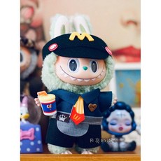 라부부 옷 3세대 2세대 1세대 꾸미기 패션 의류 모자 줄무늬 목도리, 맥도날드 5피스 세트