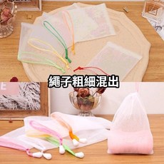 快速起泡 輕盈透氣, 1個, 肥皂起泡袋【1入】繩子粗細混出 隨機顏色, 隨機顏色