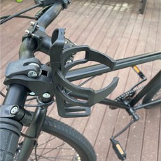 됨됨 자전거 물통 케이지 컵홀더 핸들바 오토바이 물병 거치대, 블랙, 1개