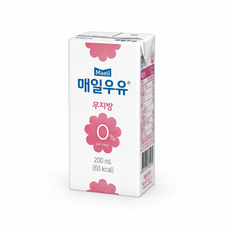 매일우유 멸균 무지방 우유 0프로 200ml x 48팩