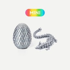 22cm 3D 8 5cm 계란 크리스탈 홈 오 장식 멋진 축제 입상, 03 silvery