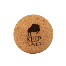 KEEP POWER 軟木花生球 筋膜球 按摩球 花生筋膜球 皮拉提斯 瑜珈按摩球, 軟木色 單球, 1個