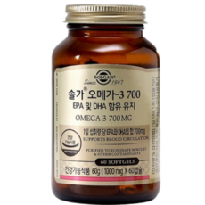 솔가 오메가3 700, 60정, 60g, 1개