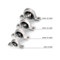2개 베어링 블록 KP08 KP000 KP001 KP002 KP003 KFL 08 000 001 002 003 004 8mm 10mm 12mm 15mm 17mm 20mm 장착형, KP000 10mm