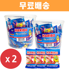 하리보 스타믹스 젤리 1kg x 2개/웰치스/담라/투시팝/새콤/마이구미