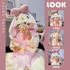 美樂兔 珊瑚絨 居家睡袍