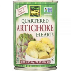 아티초크 캔 절임 네이티브 포레스트 쿼터 하트 14온스(400g) 2pc, 400g