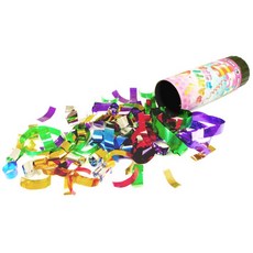 孟之坊婚禮精品舘 彈簧彩帶彩條棒11cm．拉炮．轉炮．彈簧炮．手轉炮．派對用品．結婚用品．彩花．禮炮．進場道具．拉炮, 1個, 1支