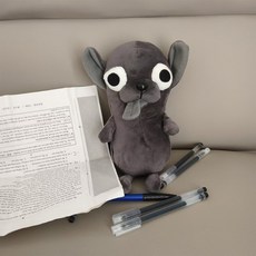 모든 치와와 인형 필통 귀여운 봉제 동물 캐릭터 필통 학생 파우치 팬케이스, 1개