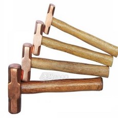 巨匠工廠防爆木柄紫銅八角錘銅榔頭大錘銅錘純銅小銅錘石工錘 大錘, 2.5磅, 1個