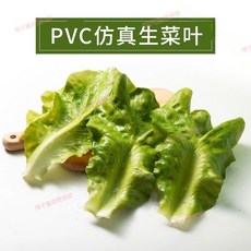 PVC仿真生菜葉模型，不能吃, 1個, 1片