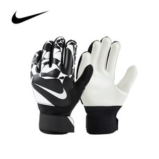 나이키 MATCH JR.BIG KID'S GOALKEEPER SOCCER GLOVES 유소년용 골키퍼 장갑, black+white, 1개