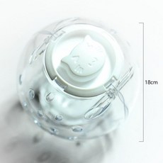 [다있지롱] 거북이 전용 실리콘 러닝볼 장난감 소형 운동용, 화이트 18cm 직경 9cm 개방형, 기본 모델명/품번