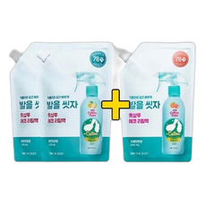 오늘출발 온더바디 코튼풋 발을씻자 풋샴푸 리필 레몬 + 자몽 (총), 500ml, 3개, 3개입