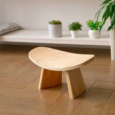 무릎의자 자세 체어 명상용 밸런스 기도의자 코어 스트레칭 홈트용, 1개, C_원목색 중형 18CM