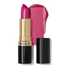 REVLON 레브론 슈퍼 루스트러스 립스틱 부드럽고 풍성해 보이는 입술을 위한 크리미 포뮬러 촉촉한 느낌 755 베어 잇 올 0.15온스, 657 푸시아 퓨전
