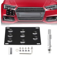 ACLONG 프론트 범퍼 견인 후크 번호판 장착 브래킷 홀더 BMW 2 3 4 5 시리즈 F22 F30 F31 F32 F33 F36 F10 F11 F07 X3 F25 X4 F2, Fit for Audi S4 RS4 B8 A5