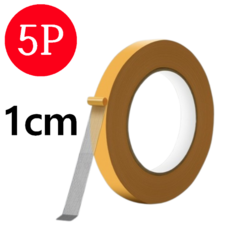 엘엠굿 자국없는 초강력 천 양면 테이프 1cm, 5개