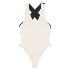 포르테포르테 크로스오버 스트랩 레이스 보디스