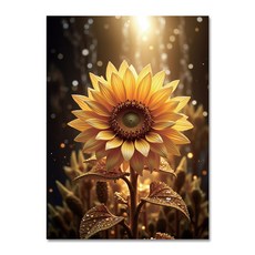 황금 해바라기 액자 식당 카페 인테리어 그림 개업선물 집들이 액자, 황금해바라기3