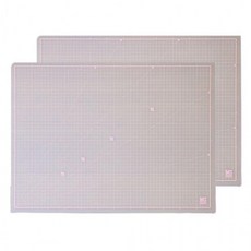 슬림 PP 칼라 커팅 매트 A3 랜덤 2P 책상 보호 패드, 상세페이지 참조