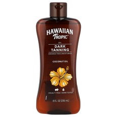 하와이안트로픽 다크 태닝 코코넛 오일 오리지널 236ml(8fl oz), 1개, 236ml, HWT08743
