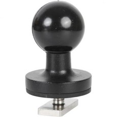 T-볼트 부착 및 짧은 이중 소켓 암이 있는 1인치 트랙 볼 카약 보트 트럭용 알루미늄 합금 트랙 마운트 베이스 RAM 마운트 및 1인치 볼 폰 홀더와 호환 가능, 1" Track Ball