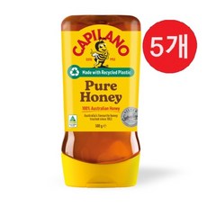호주꿀 카필라노 천연 벌꿀 튜브형 Capilano Pure Honey Squeeze, 500g, 5개