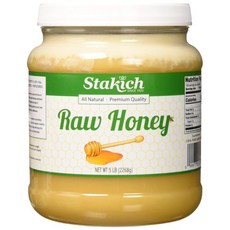 스타키치 생꿀 - 순수 비가공 비가열 코셔 - 1.13kg Stakich Raw Honey - Pure Unprocessed Unheated Kosher - 40 Oun, 1개