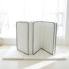 대륜침대 밤이오면 슬리핏3단접이식 허리편한 매트리스, 견면 화이트