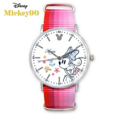 Disney 米奇90周年紀念織帶手錶 米妮款